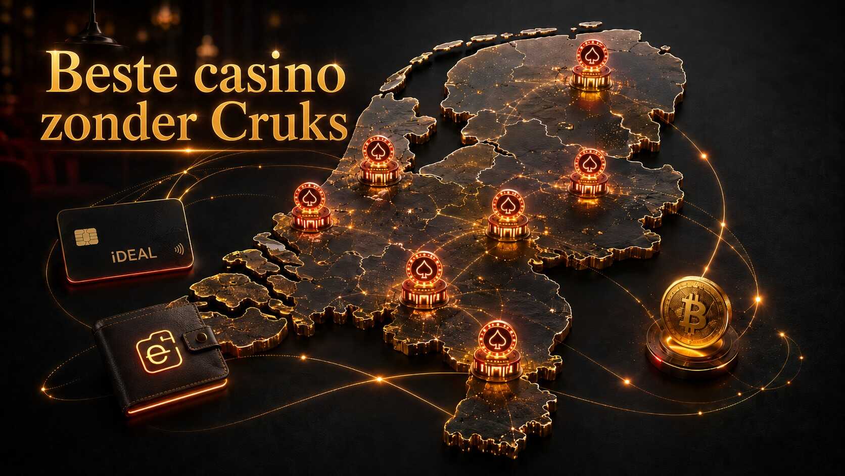 Beste casino zonder Cruks in Nederland met online betaalopties, iDEAL en crypto casino toegang